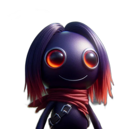robot, staff, creature, mask, concept art, 3d render, cyberpunk, fantasy art transparent PNG cut-out