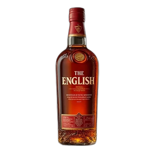 bottle, 3d render, english, whisky transparent PNG cut-out