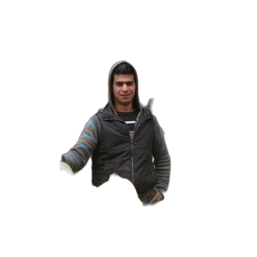 jacket, weapon, face, staff, 3d render, pixel art, concept art, photorealistic transparent PNG cut-out