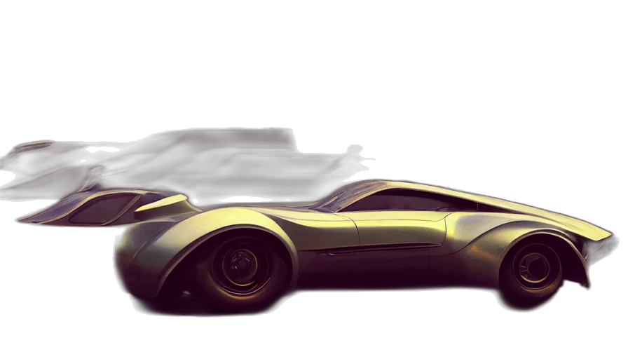 car, concept art, 3d render, photorealistic transparent PNG cut-out