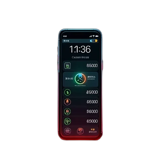 cyberpunk, digital, screen, displaying, chinese, interface, various, icons transparent PNG cut-out