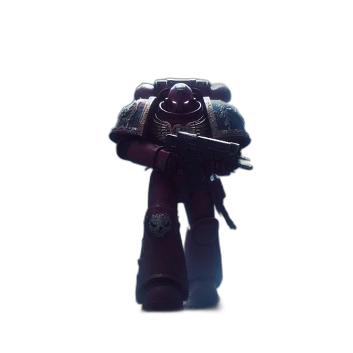 robot, staff, weapon, mask, 3d render, concept art, cyberpunk, fantasy art transparent PNG cut-out
