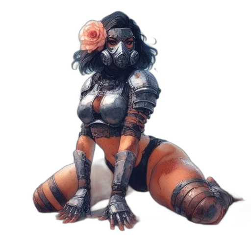 creature, dragon, animal, flower, concept art, fantasy art, watercolor, pixel art transparent PNG cut-out