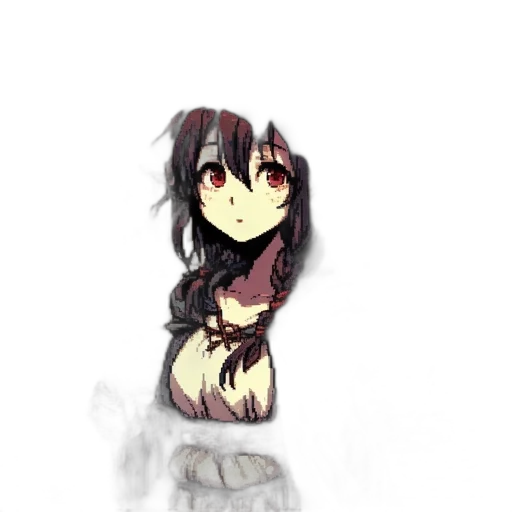 staff, creature, dragon, dress, pixel art, anime, fantasy art, concept art transparent PNG cut-out