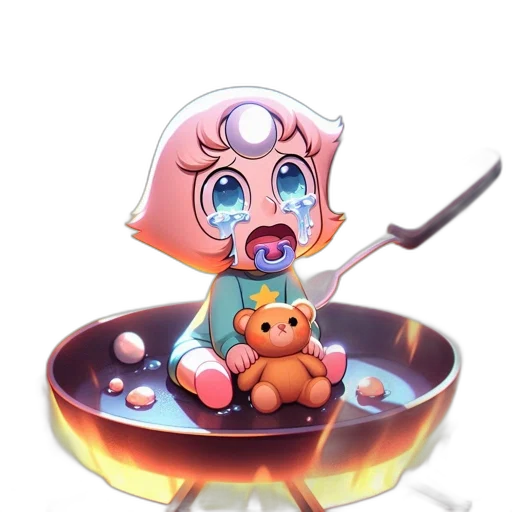 food, staff, creature, concept art, pixel art, fantasy art, 3d render, underwater transparent PNG cut-out