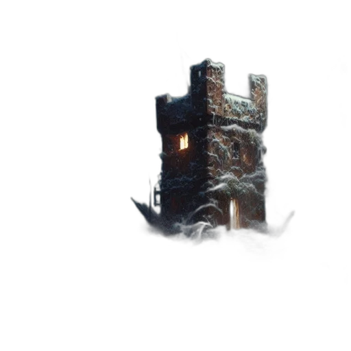 building, dragon, weapon, staff, 3d render, concept art, pixel art, fantasy art transparent PNG cut-out