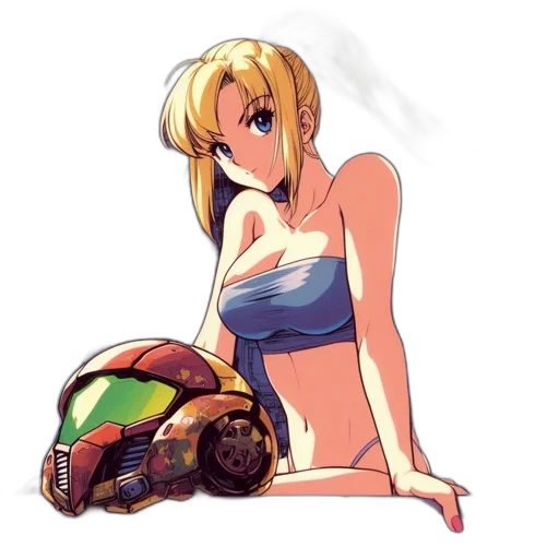weapon, robot, pixel art, anime, concept art, fantasy art, beach, green transparent PNG cut-out