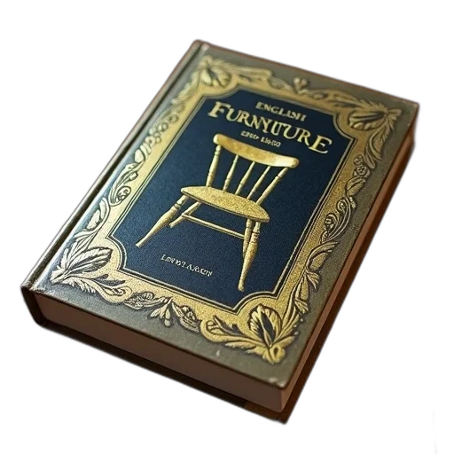 furniture, gold-colored, book, titled, english, 1500-1840, lying, wooden transparent PNG cut-out