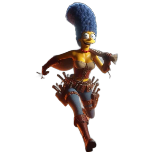 crown, dress, creature, staff, concept art, 3d render, fantasy art, pixel art transparent PNG cut-out