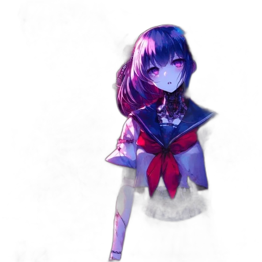 dress, creature, mask, face, anime, pixel art, concept art, fantasy art transparent PNG cut-out