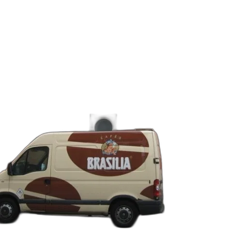 car, staff, robot, umbrella, 3d render, photorealistic, concept art, cream-colored transparent PNG cut-out