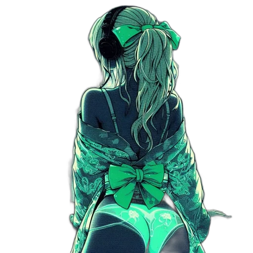 dress, jacket, staff, mask, cyberpunk, concept art, anime, comic book art transparent PNG cut-out