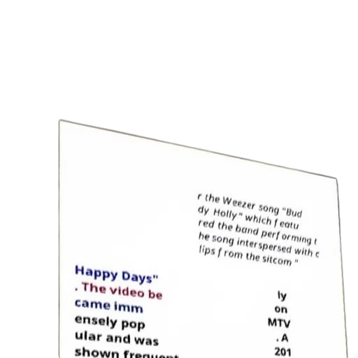 jewelry, poster, weezer, song, buddy, holly, featuring, clips transparent PNG cut-out