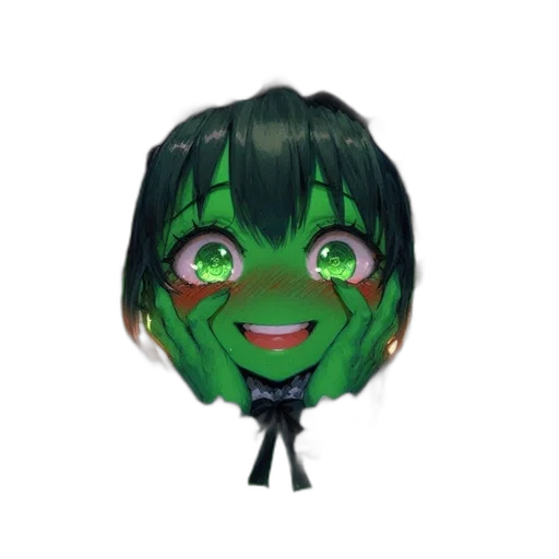 mask, face, creature, staff, 3d render, anime, concept art, cartoon transparent PNG cut-out