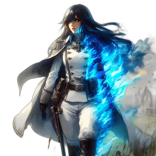 sword, staff, weapon, jacket, concept art, fantasy art, anime, comic book art transparent PNG cut-out