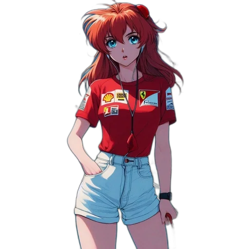 jacket, staff, dress, animal, anime, vaporwave, pixel art, concept art transparent PNG cut-out