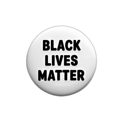 white, button, words, black, lives, matter, text, centered transparent PNG cut-out