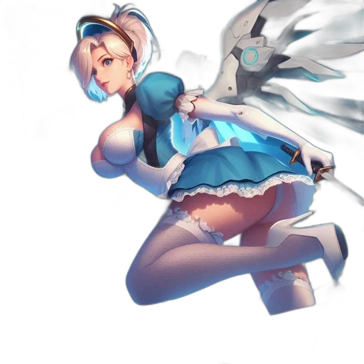 staff, weapon, dress, sword, concept art, anime, fantasy art, 3d render transparent PNG cut-out