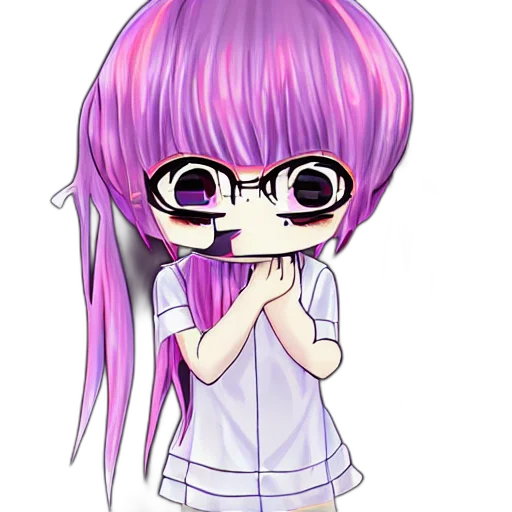 staff, anime, cartoon, pixel art transparent PNG cut-out