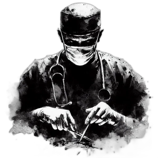 staff, mask, robot, comic book art, concept art, photorealistic, cyberpunk, isolated transparent PNG cut-out