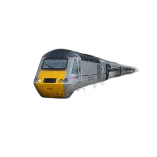 weapon, 3d render, photorealistic, sleek, modern, train, yellow, front transparent PNG cut-out