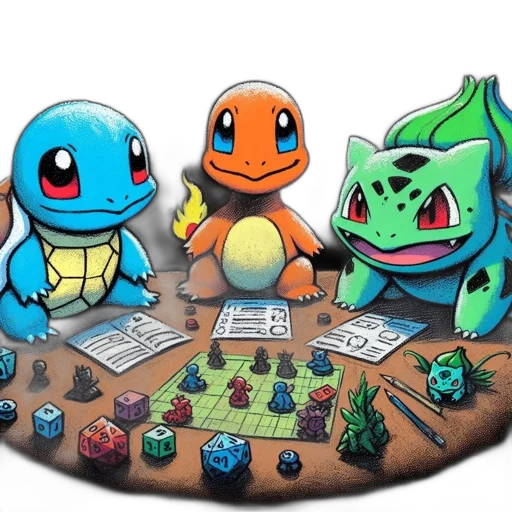 concept art, pixel art, fantasy art, fire, three, pokémon, characters, squirtle transparent PNG cut-out