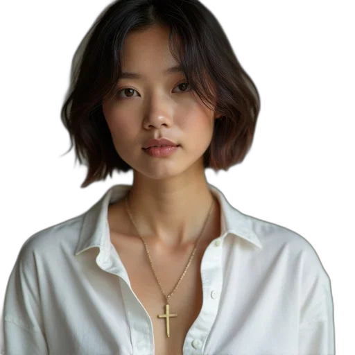 jewelry, face, staff, jacket, photorealistic, oil painting, concept art, pixel art transparent PNG cut-out