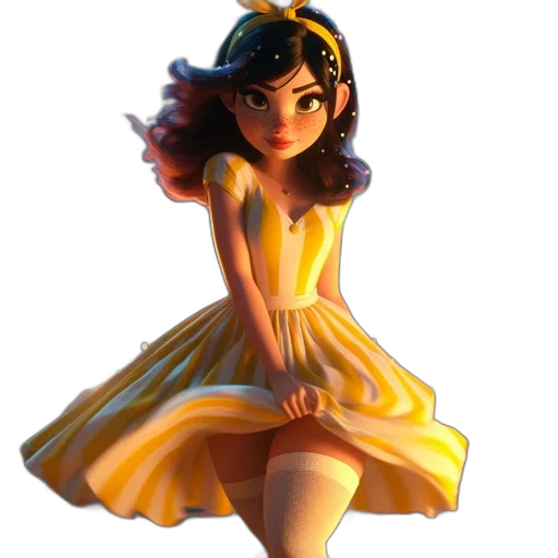 dress, crown, staff, jewelry, concept art, 3d render, fantasy art, pixel art transparent PNG cut-out