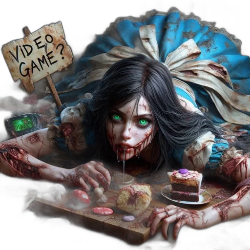 food, creature, concept art, fantasy art, comic book art, pixel art, dark, blue transparent PNG cut-out