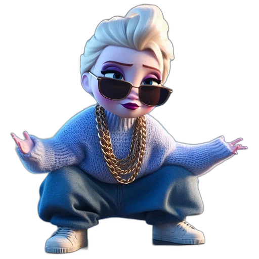 creature, jacket, jewelry, 3d render, cartoon, concept art, vaporwave, young transparent PNG cut-out