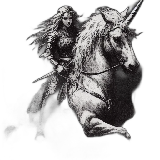 dragon, fantasy art, concept art, pencil sketch, photorealistic, monochrome, piece, female transparent PNG cut-out