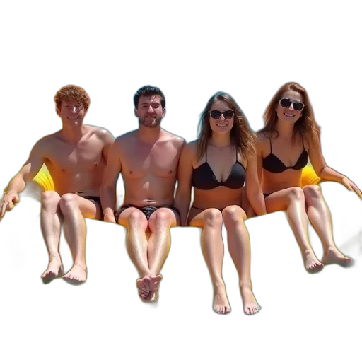 staff, furniture, umbrella, crown, 3d render, photorealistic, beach, underwater transparent PNG cut-out
