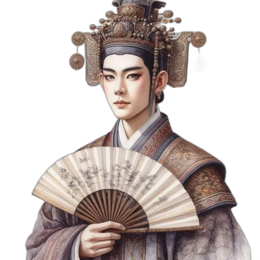 staff, hat, face, crown, photorealistic, oil painting, fantasy art, concept art transparent PNG cut-out