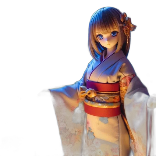 staff, dress, fantasy art, concept art, 3d render, anime, blue, traditional transparent PNG cut-out