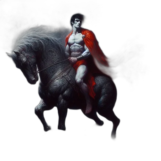 animal, fantasy art, concept art, comic book art, photorealistic, imposing, figure, detailed transparent PNG cut-out