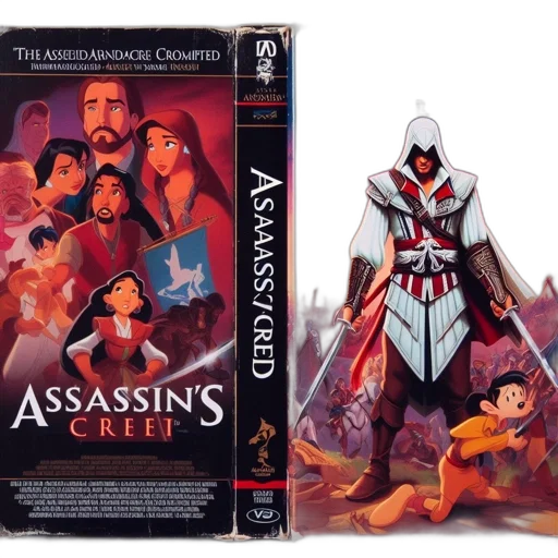 concept art, fire, amusing, mashup, assassin, creed, disney, animations transparent PNG cut-out