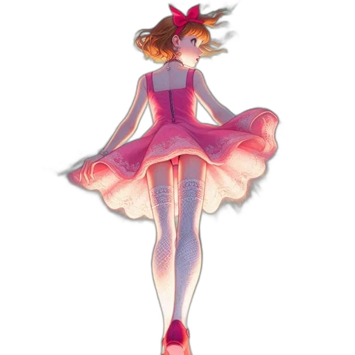 dress, staff, creature, concept art, pixel art, anime, fantasy art, red transparent PNG cut-out