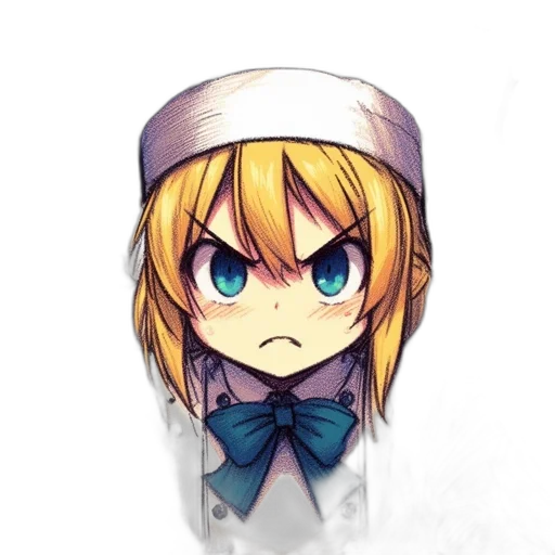 hat, staff, face, crown, anime, pixel art, cartoon, concept art transparent PNG cut-out