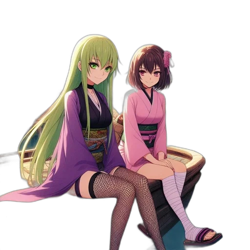 dress, staff, anime, pixel art, concept art, fantasy art, green, colorful transparent PNG cut-out
