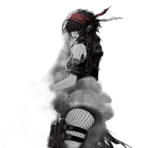 weapon, dress, hat, sword, cyberpunk, concept art, fantasy art, pixel art transparent PNG cut-out