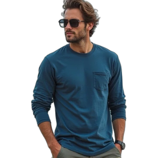 jacket, blue, green, colorful transparent PNG cut-out