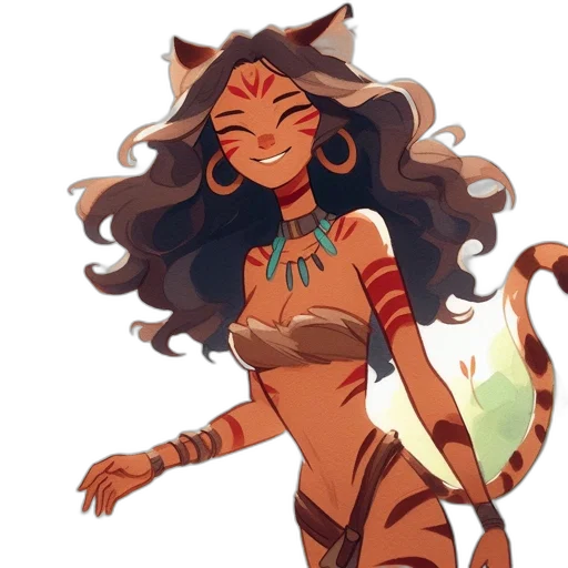 creature, fantasy art, concept art, pixel art, anime, golden, earth tones, red transparent PNG cut-out