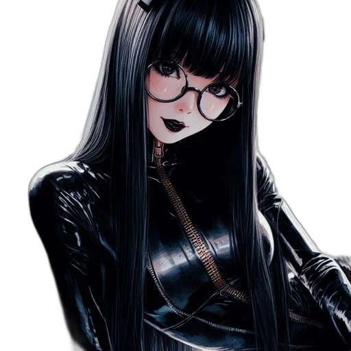 hair, jacket, mask, face, comic book art, anime, cyberpunk, cartoon transparent PNG cut-out