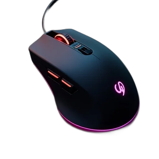 robot, 3d render, photorealistic, cyberpunk, logite, mouses, bluetooth, usb transparent PNG cut-out