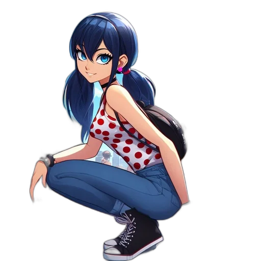 dress, shoes, jacket, weapon, anime, concept art, cartoon, pixel art transparent PNG cut-out
