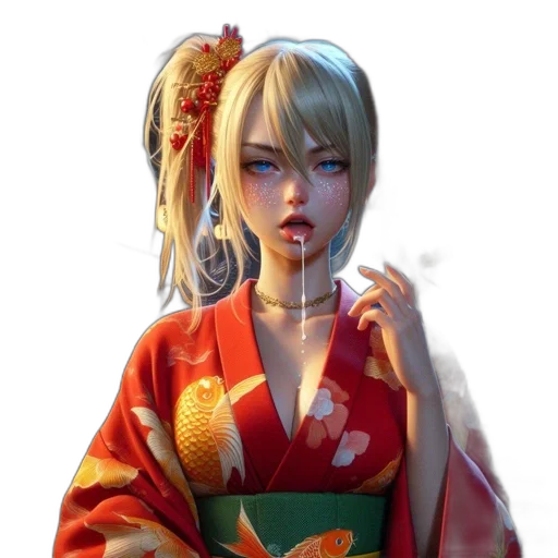 staff, face, dress, dragon, photorealistic, fantasy art, concept art, anime transparent PNG cut-out