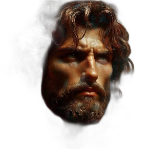 face, hair, mask, photorealistic, fantasy art, concept art, comic book art, fire transparent PNG cut-out