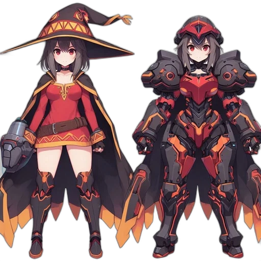 weapon, concept art, fantasy art, pixel art, anime, fire, red, dark transparent PNG cut-out