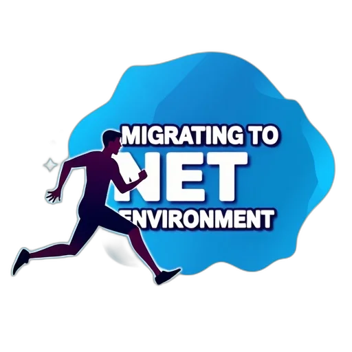 second, image, stylized, illustration, person, running, blue, background transparent PNG cut-out