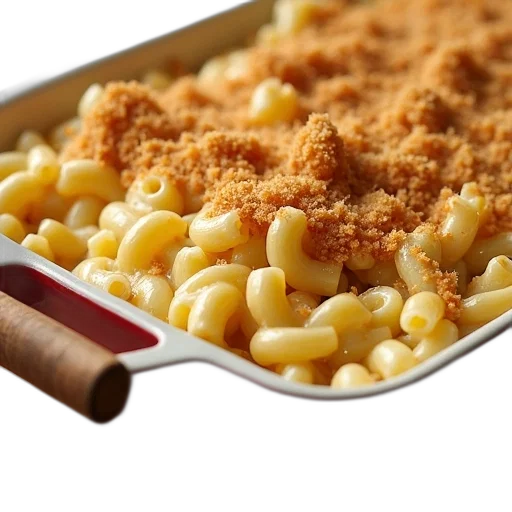 food, crown, close-up, view, macaroni, cheese, dish, golden-brown transparent PNG cut-out